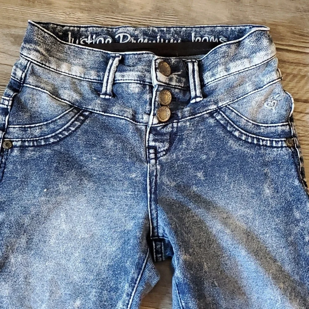 Justice Premier Stonewashed Jeans Size 8